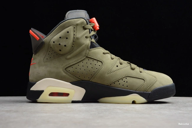 Cheap BK olive travis jordan scott 6 air cn1084-200 cactus medium jack 1112